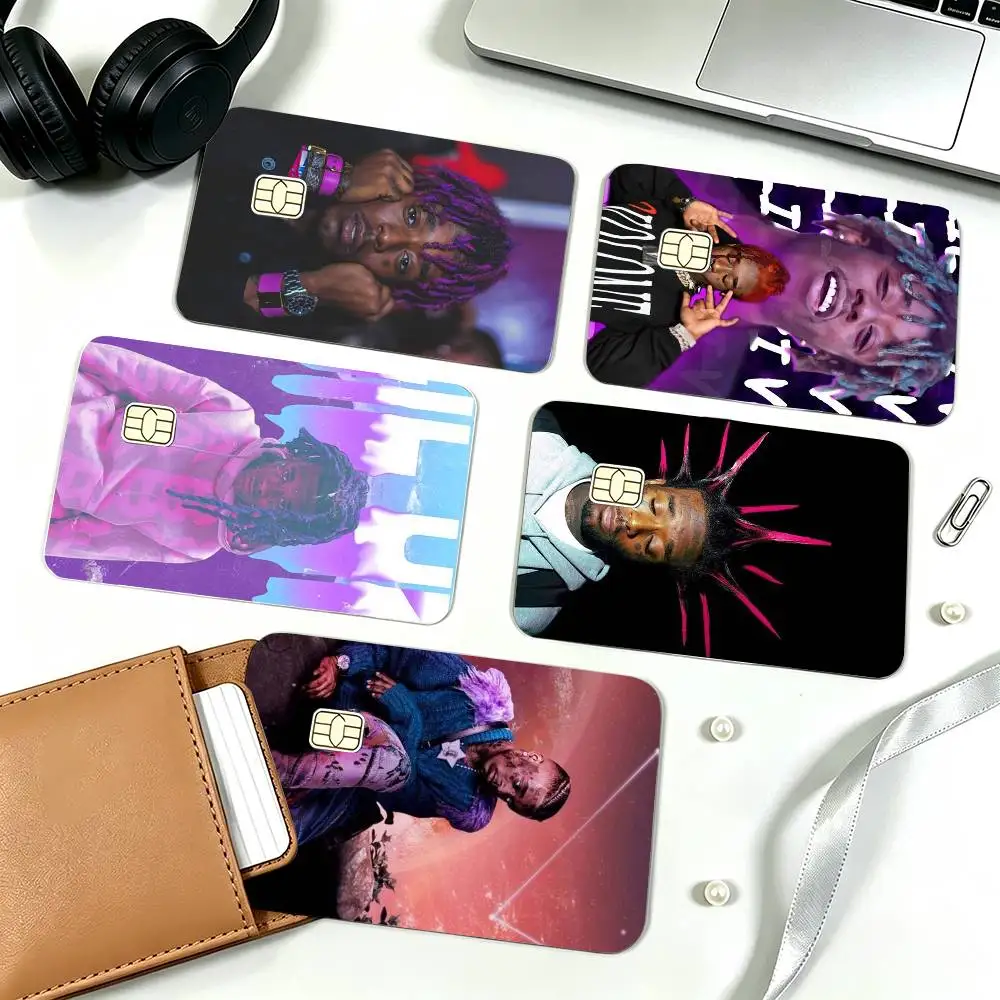 L-Lil Uzi V-Vert Rapper  Credit Card HD Stickers Game Card Decal Small Chip Waterproof Sticker Gift