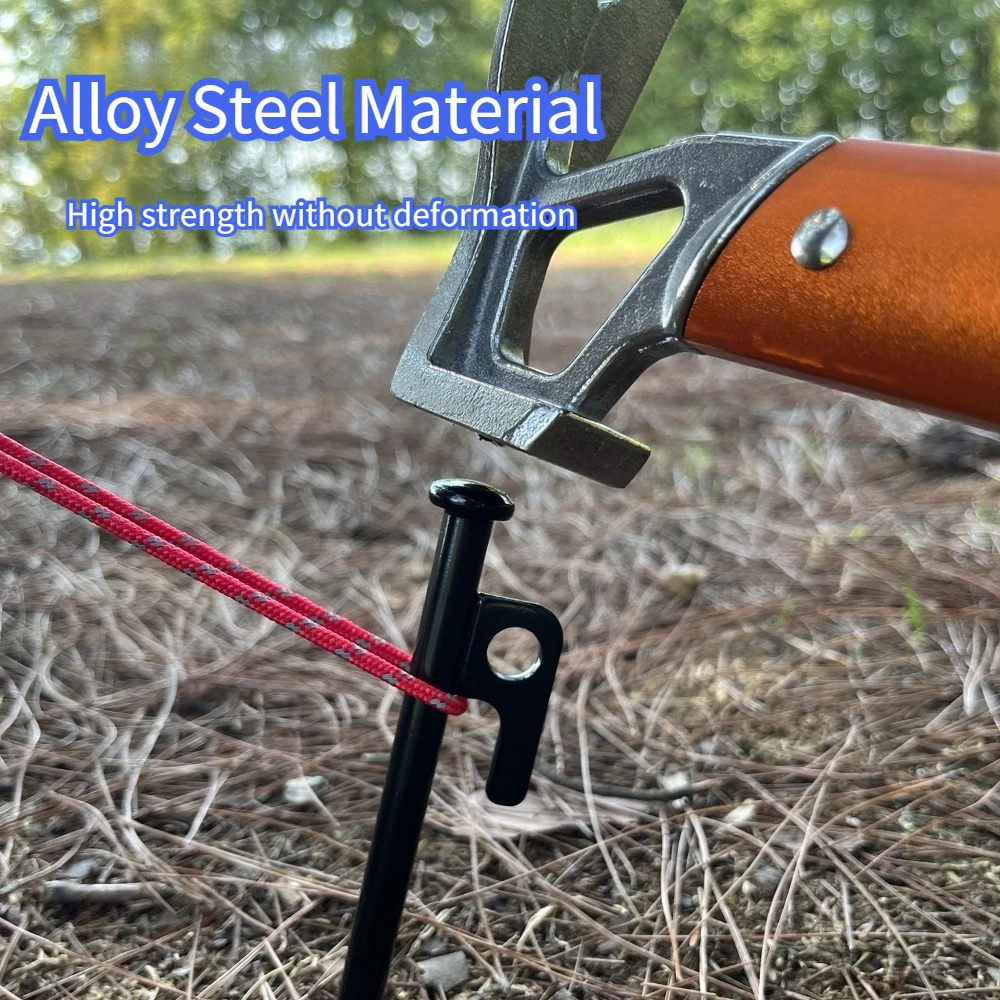 3PCS Outdoor Bold Extended Camping Nails, Canopy Tent Camping Steel Nails, Beach Camp Nails