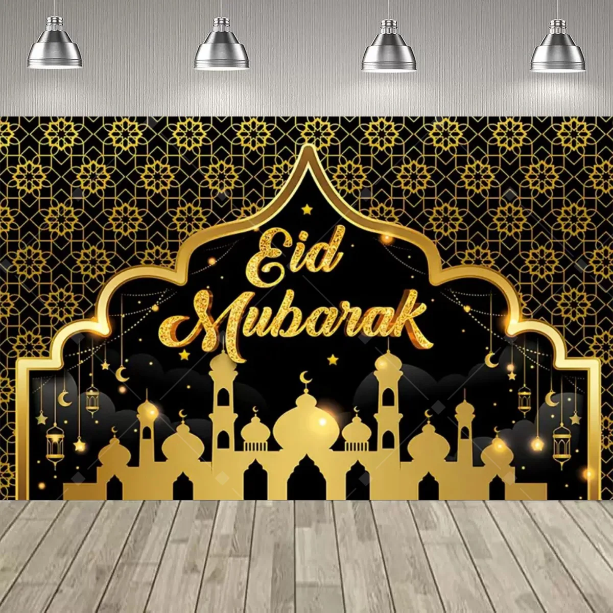 لافتة ديكور لمستلزمات حفلات عيد الفطر، مسجد إسلامي، عمارة مبارك، حفلة رمضان، احتفال بالمهرجانات #6