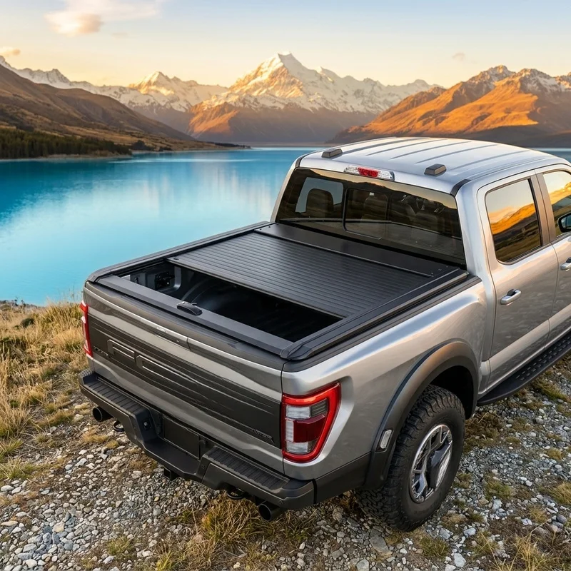 High Quality Anti-theft Aluminum Alloy Retractable Roller Shutter Tonneau Cover Fit L200 Triton Navara NP300 Frontier Raptor