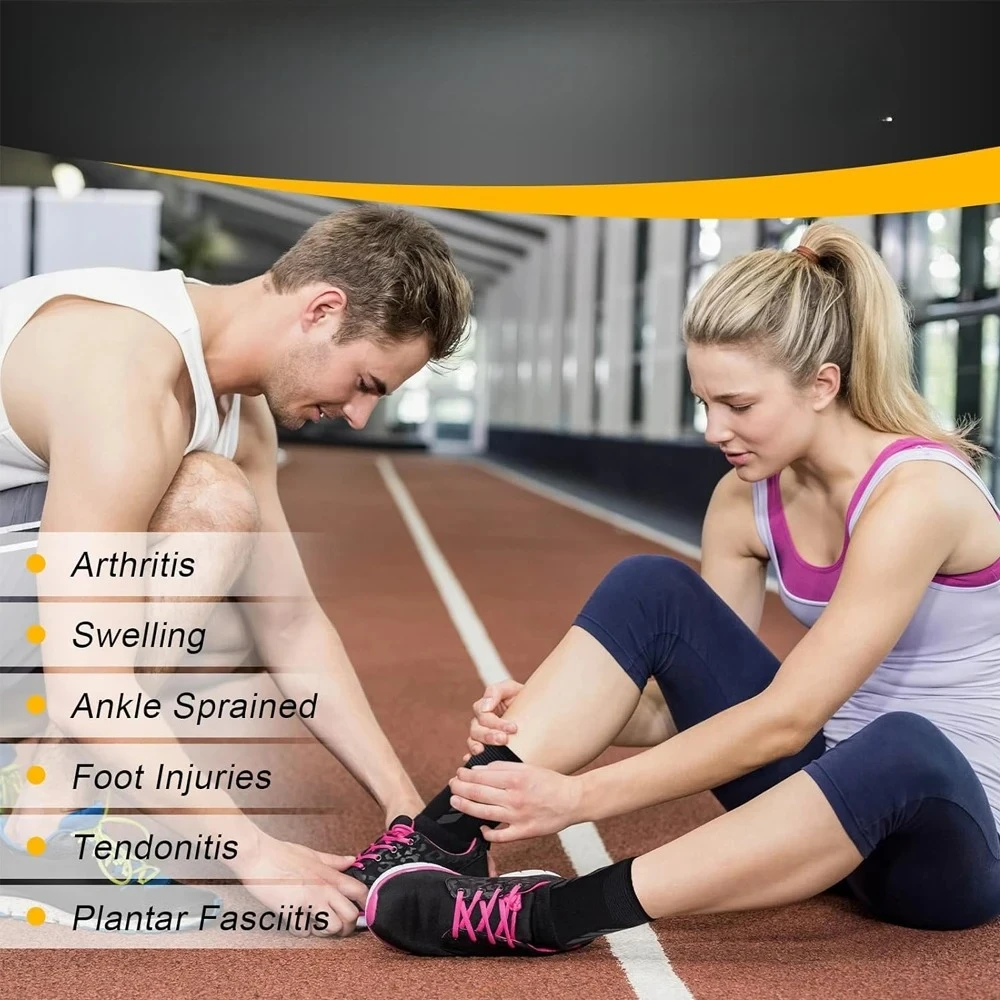 حزام دعم الضاغط لالتهاب وتر العرقوب، لفافة الكاحلين للنساء والرجال. التواء الكاحل