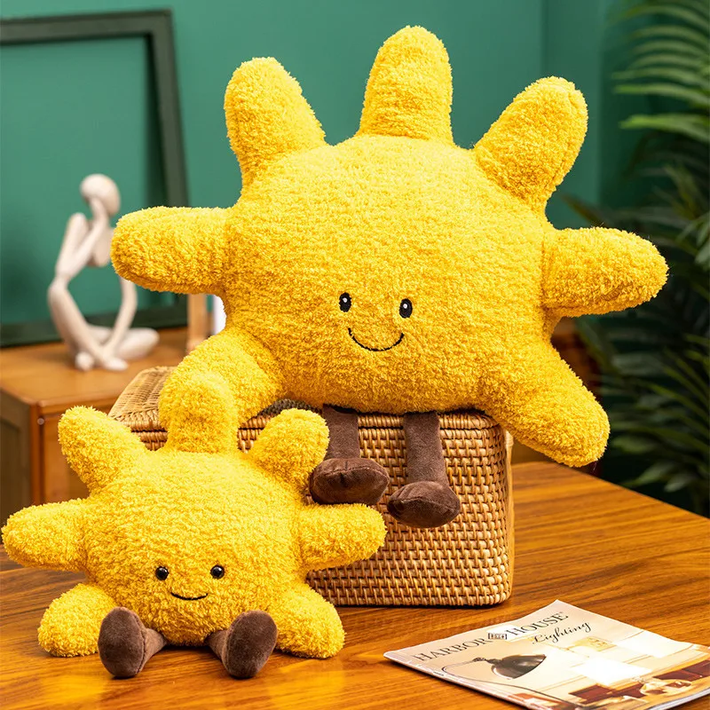 30cm Cute Cartoon Plush Toy Cloud Sun Moon And Star Doll Kawaii Stuffed Sofa Cushion Room Decor Lovely Gift