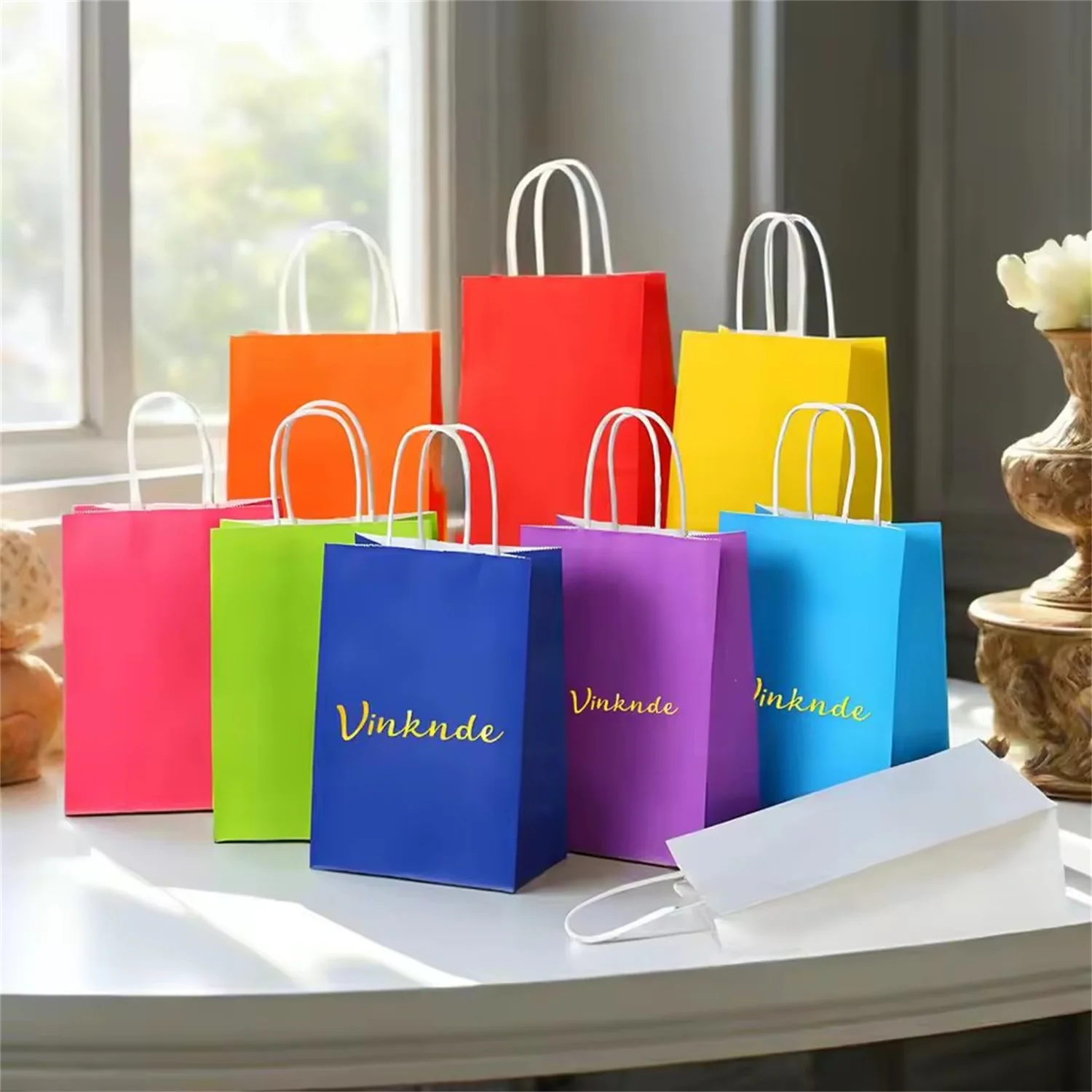 

Customized Luxury Kraft Paper Bag Personalized Logo Packaging for Clothing Underwear Shoes Cosmetic Socks Gift Shopping Tote Bag