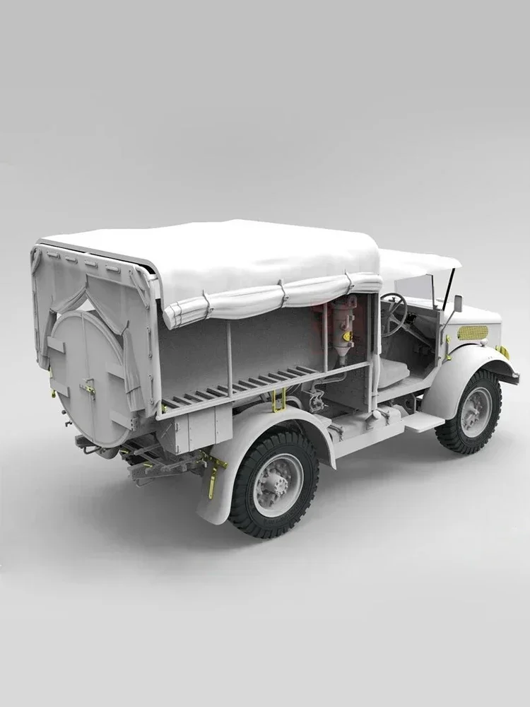 1/35 Gecko model  35Gm0031 4x2 200 gallon water truck (open cab air curtain)  assembly Scale diy toys Model Kit