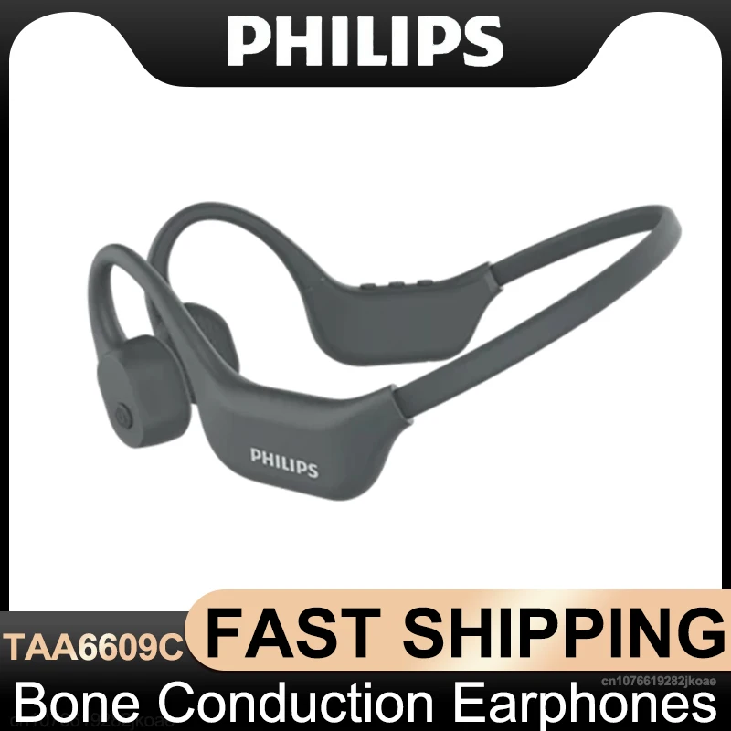 

Philips TAA6609C Наушники с костной проводимостью Беспроводные Bluetooth 5,4 Наушники IP66 Водонепроницаемая спортивная гарнитура для бега с длительным режимом ожидания