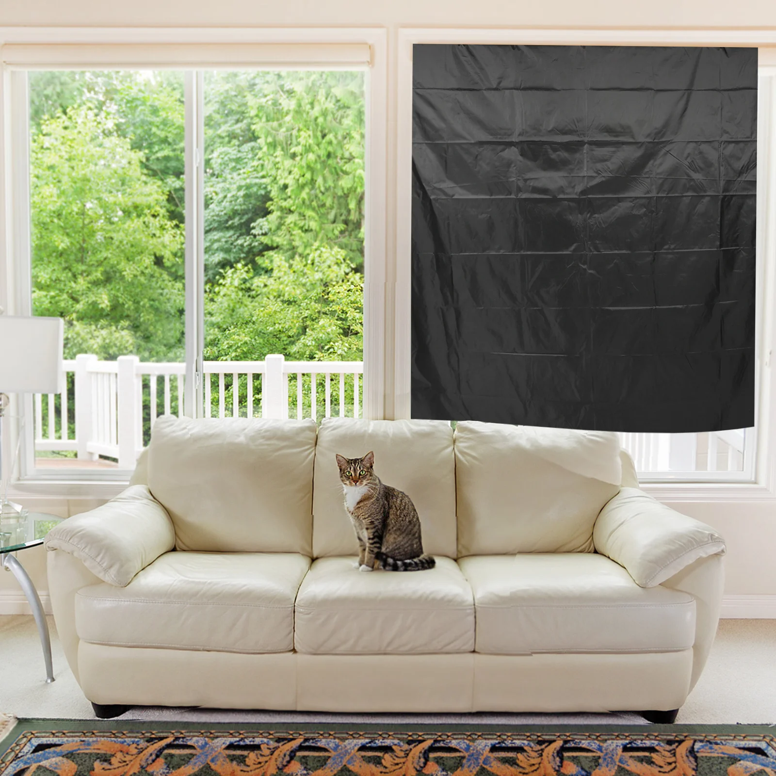 

1Sets Blackout Curtain Full Light Blocking Temporary Blinds Window Cover Portable Darkening Shade Nursery Bedroom Travel Car