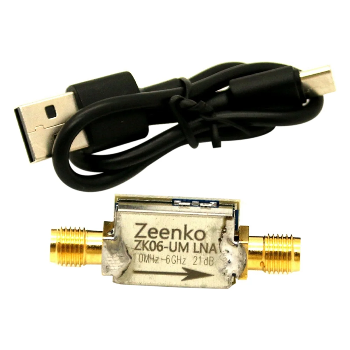 

A88M Zeenko UM Series малошумящий усилитель Интерфейс USB Type-C 20 дБ Модуль предусилителя мощности LNA RF с высоким коэффициентом усиления ZK06-UM