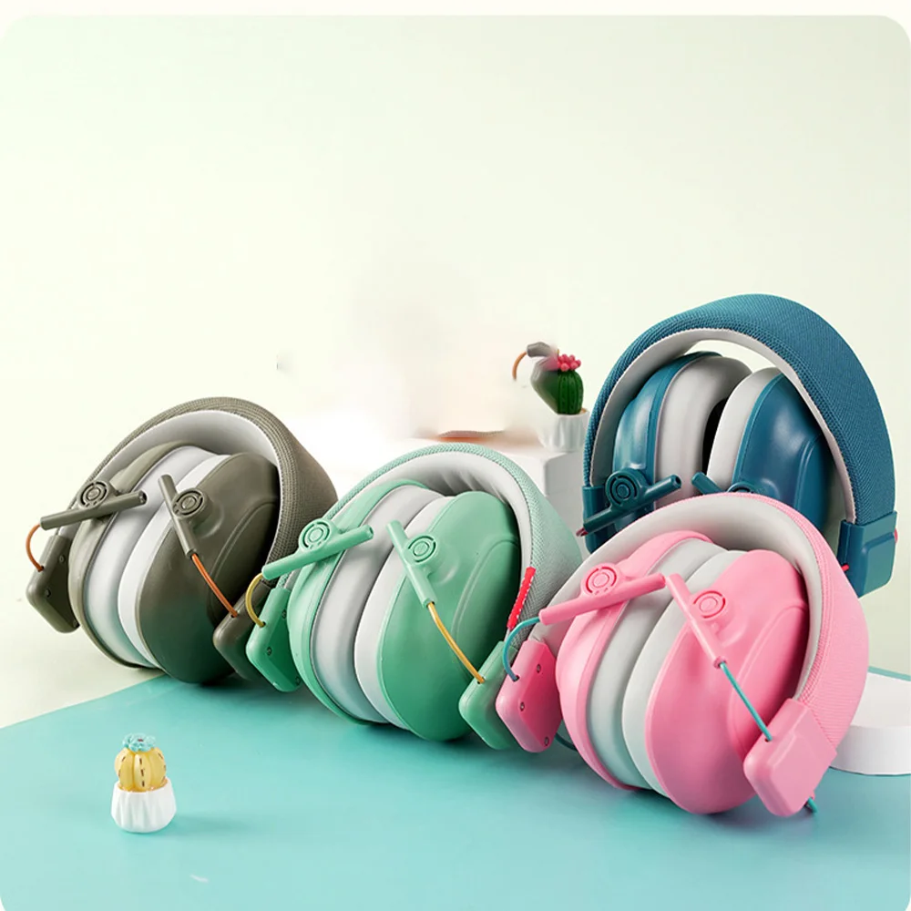 Anti-noise Earmuffs For Children Aircraft Decompression Learning Drum Set Noise-cancelling Headsets Soundproof Headphones