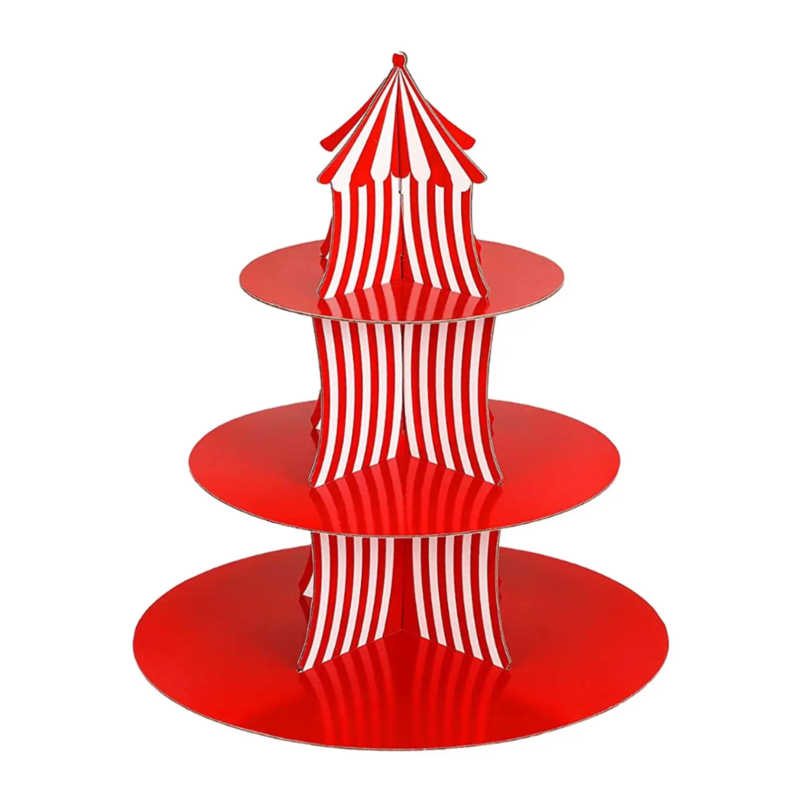 Carnival Cupcake Stand Cupcake Pastry 3 Layer Desktop Dessert Candy Display