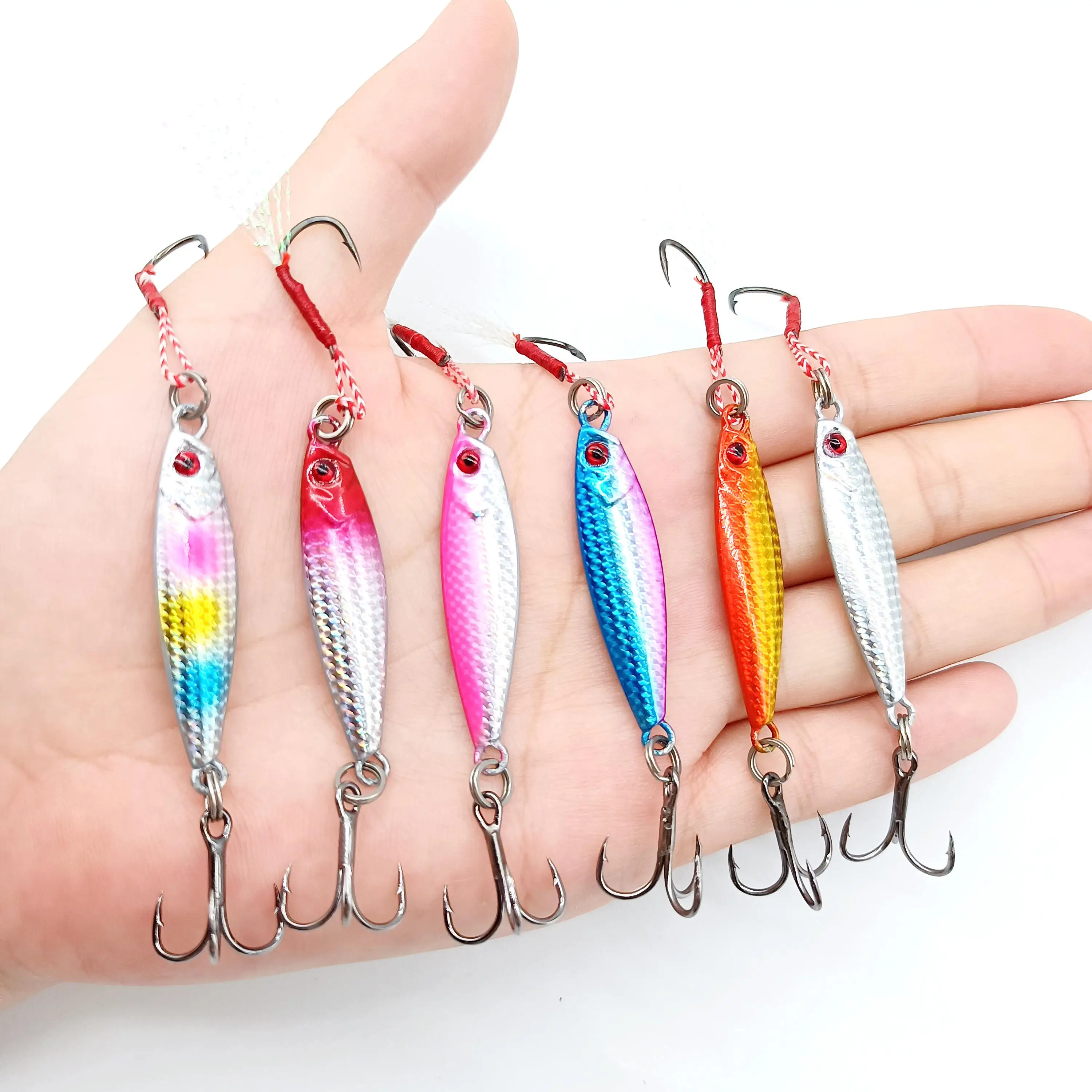 DUODUOYU 1PCS Metal Cast Jig Spoon Fishing Lure 7g/10g/15g/20g Jigging Fish Sea Bass Artificial Bait Fishing Tackle