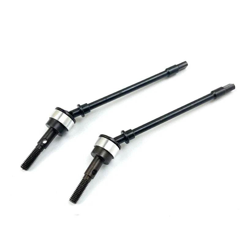 Axial SCX10 1/10 RC 크롤러 자동차 업그레이드 부품용 강철 금속 전면 및 후면 차축 드라이브 샤프트 CVD