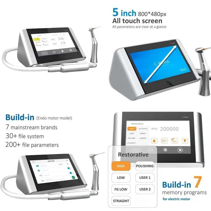 for C PUMA MASTER pulp implant micro electric motor system compatible with 20 1 mobile phone heads suitable for clinical use