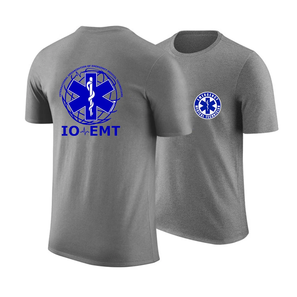 EMT Paramedic Emergency Medical 2025 Men's Quick Dry Short Sleeve Round Neck T-Shirt Training Exercise Gym Sport Shirt Top