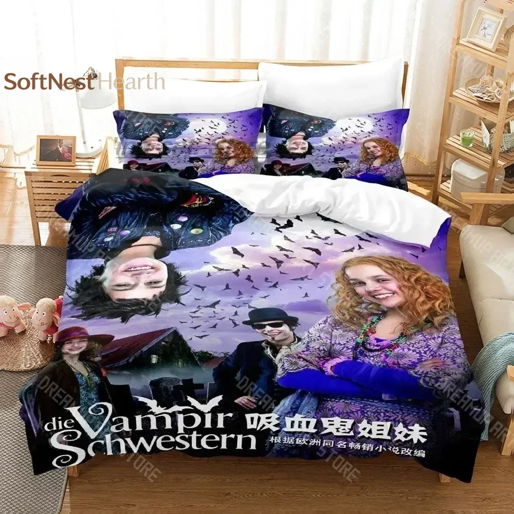 2026 3D Print Vampire Bedding Set Single Twin Full Queen King Size Bed Set Aldult Kid Bedroom Duvetcover Sets 3D Print Anime Wer