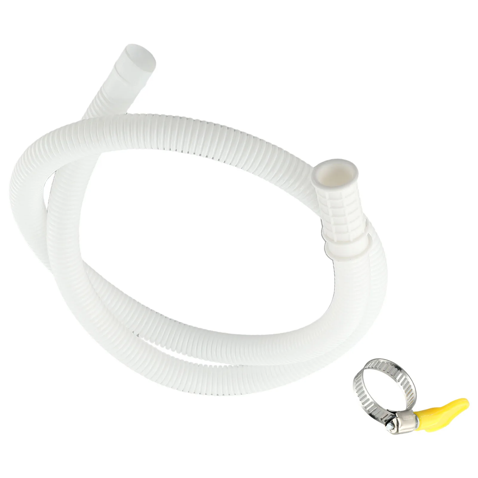 1pc TPE Washing Machine Water Inlet Hose Air Conditioner Drain Hose Portable Hose With Clamp Replacement Accessories