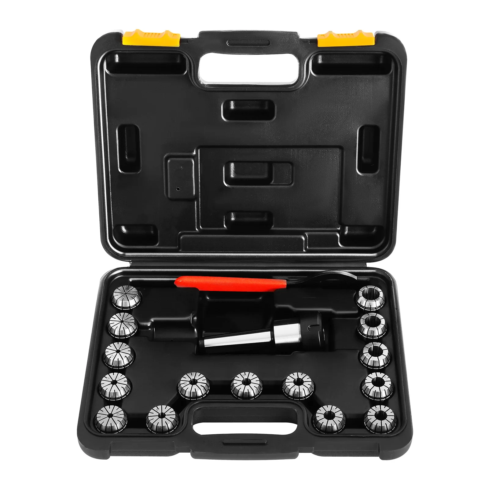 Metal Spring Steel Collet Chuck Kit, 1-20mm Wide Clamping Range MT3 ER32 Holder, Self-Release Anti-Loose Machining Accessories for Lathe Drilling Tapping