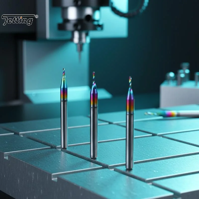 5A TOP Single Flute DLC Coated Milling Cutter - Colorful, For Aluminum Profile & Composite Cutting Head Engraving