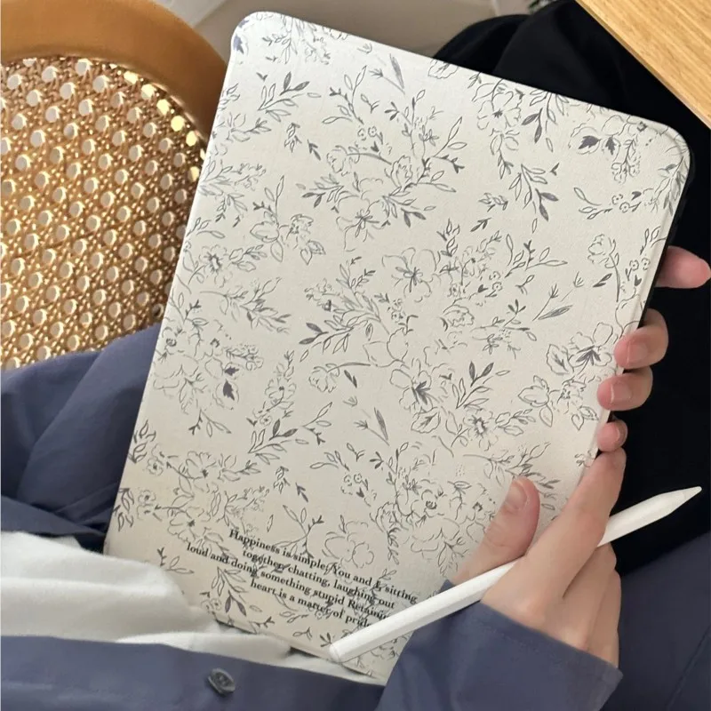 

360 ° Вращающаяся подставка-чехол с цветочным принтом для iPad Air 3, Air (2019), Pro 10.5 дюймов, Air 4/5 10.9 дюймов, 11-го поколения 11 дюймов, A16 11 дюймов