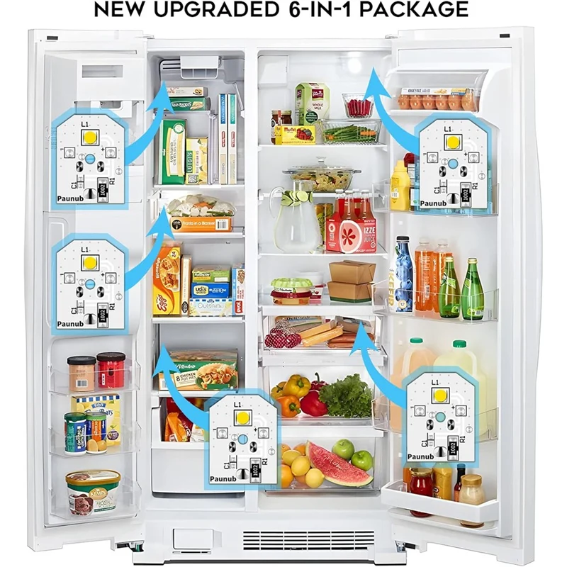 WR55X11132 WR55X25754 luz LED para refrigerador GE reemplazar WR55X30602 WR55X26486 PS 4704284 3033142   EAP 12172918   Fácil instalación