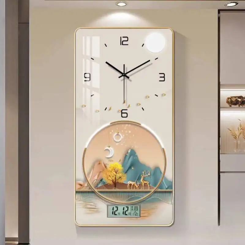 Style Premium Wall Clock Gold Modern Upgrade Large Luxury Wall Clock Digital Design Cute Orologio Parete Living Room Decoration