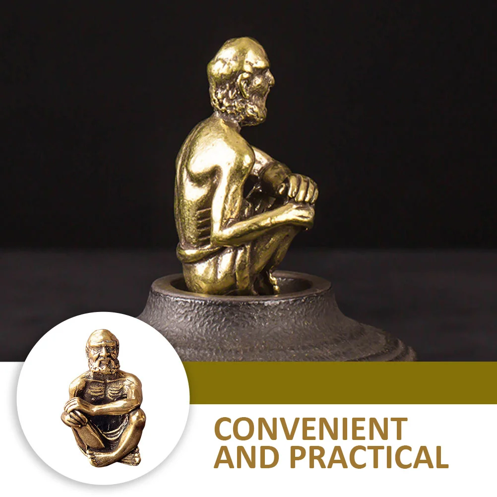 

Brass Buddha Statue nament Creative Desktop Adornment Crafts Decor Bronze Decoration Small Figurine Model Home Office