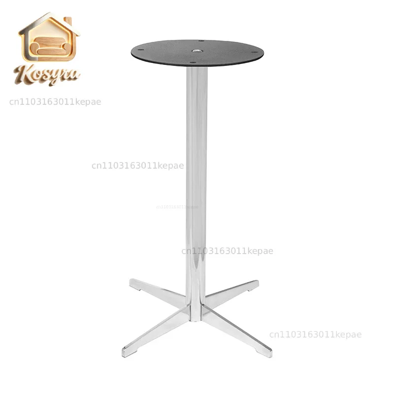 Light luxury stainless steel coffee table support legs, marble corner table, sintered stone side table, metal bracket