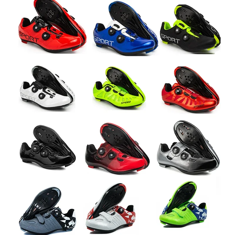 Athletic MTB Cycling Shoes - Self-Locking Road Bike Shoes - Men/Women Cycling Sneakers