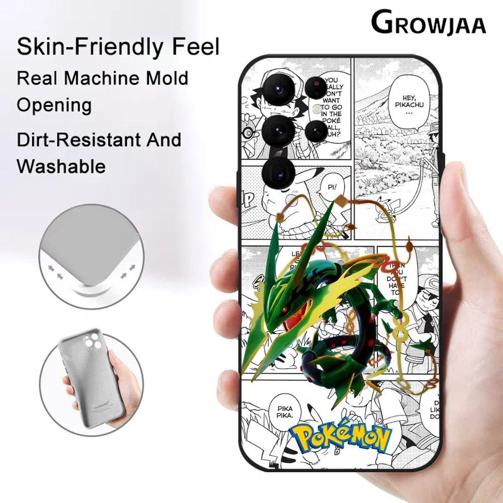 Etui na telefon Funny Cartoon Rayquaza do Samsung Galaxy S24 Ultra S22 S23 Ultra S21 S20 5G Protective Silicone TPU Funda