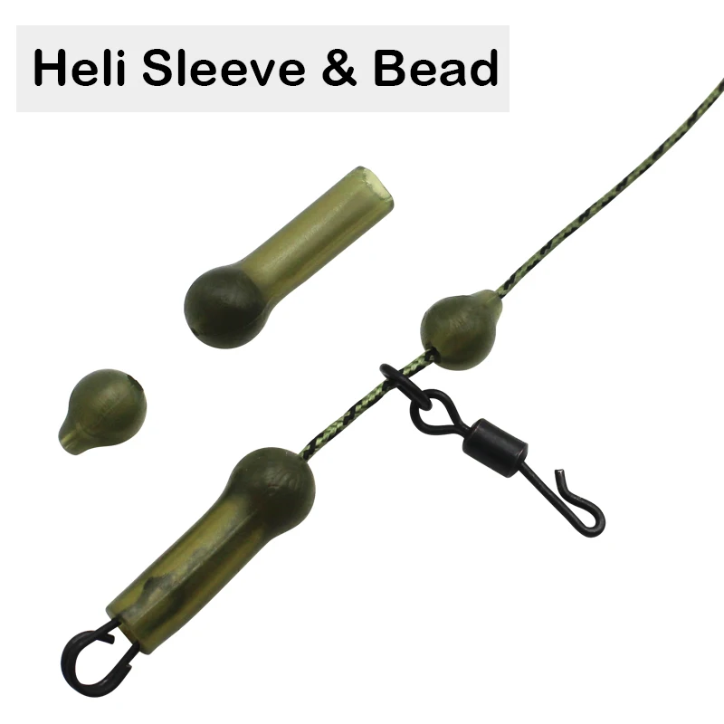 

20x Heli Buffer Sleeves Heli Beads Anti Tangle Sleeve Carp Fishing Accessories Carp Hair Chod Helicopter Rigs For Fishing Tackle