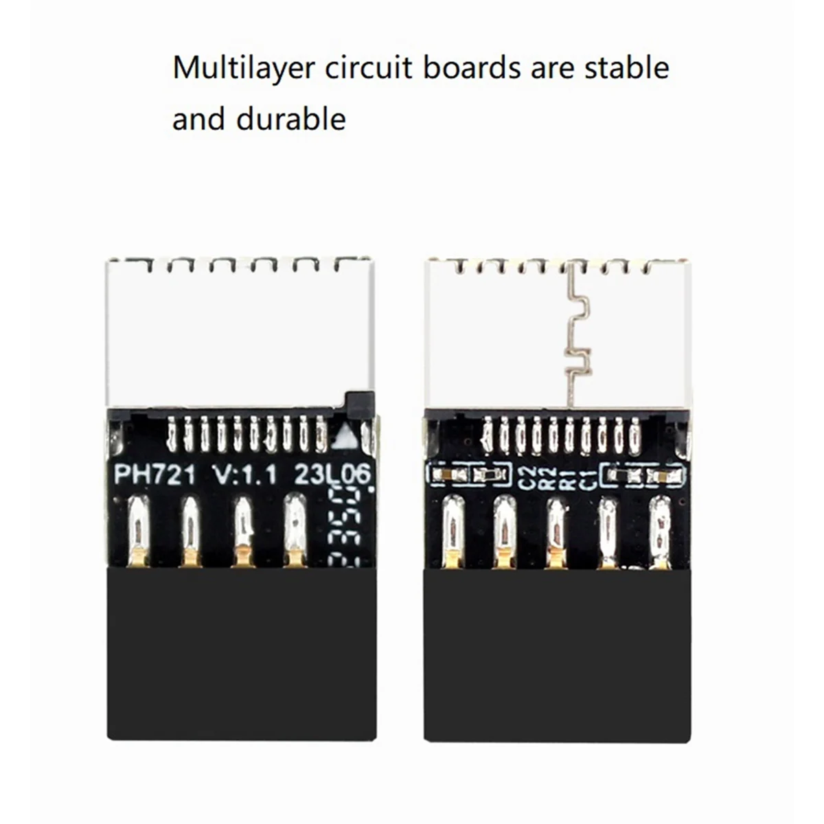 Motherboard USB2.0 9Pin to TYPE-E Female Adapter Chassis TYPE-C Socket 9-Pin USB 2.0 Extender Card