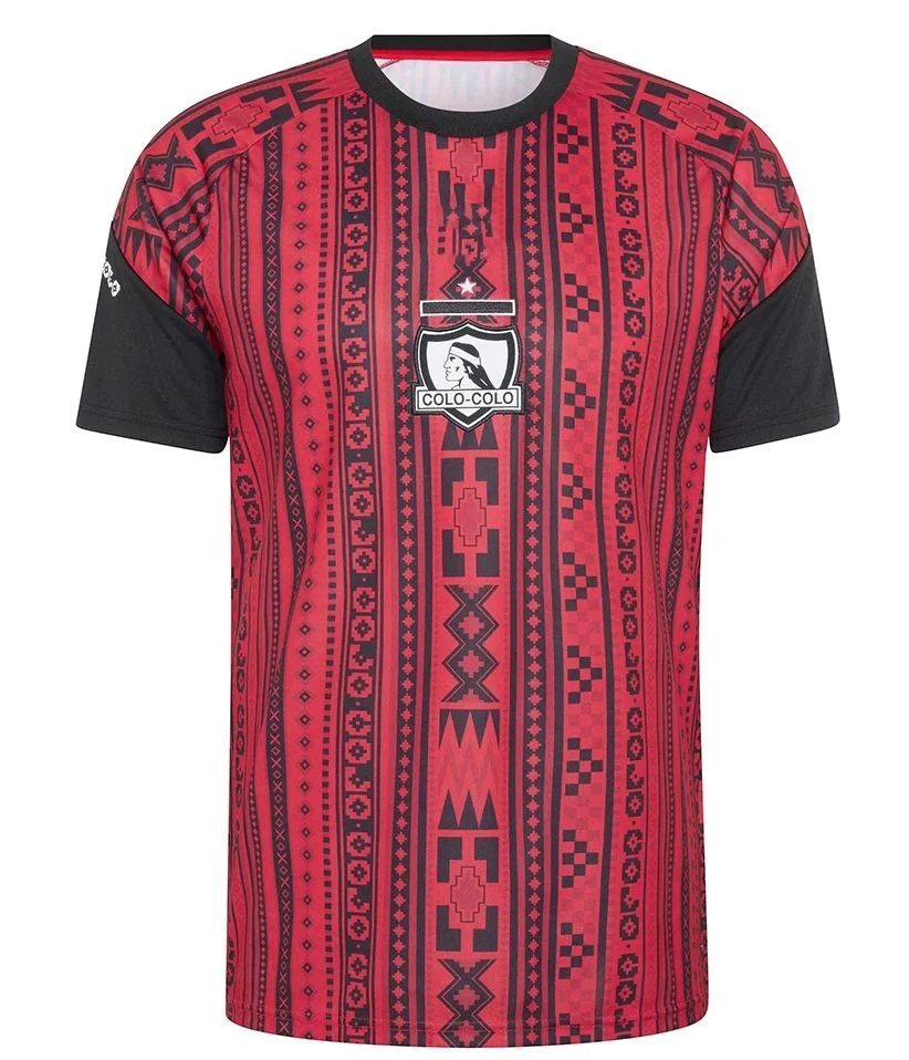 26-27 Colo-Colo Fußballtrikot, Herren Sommer Neu 3D-Druck Sport-T-Shirt, Atmungsaktives Schnelltrocknendes Trainings-Sweatshirt – Detail 8