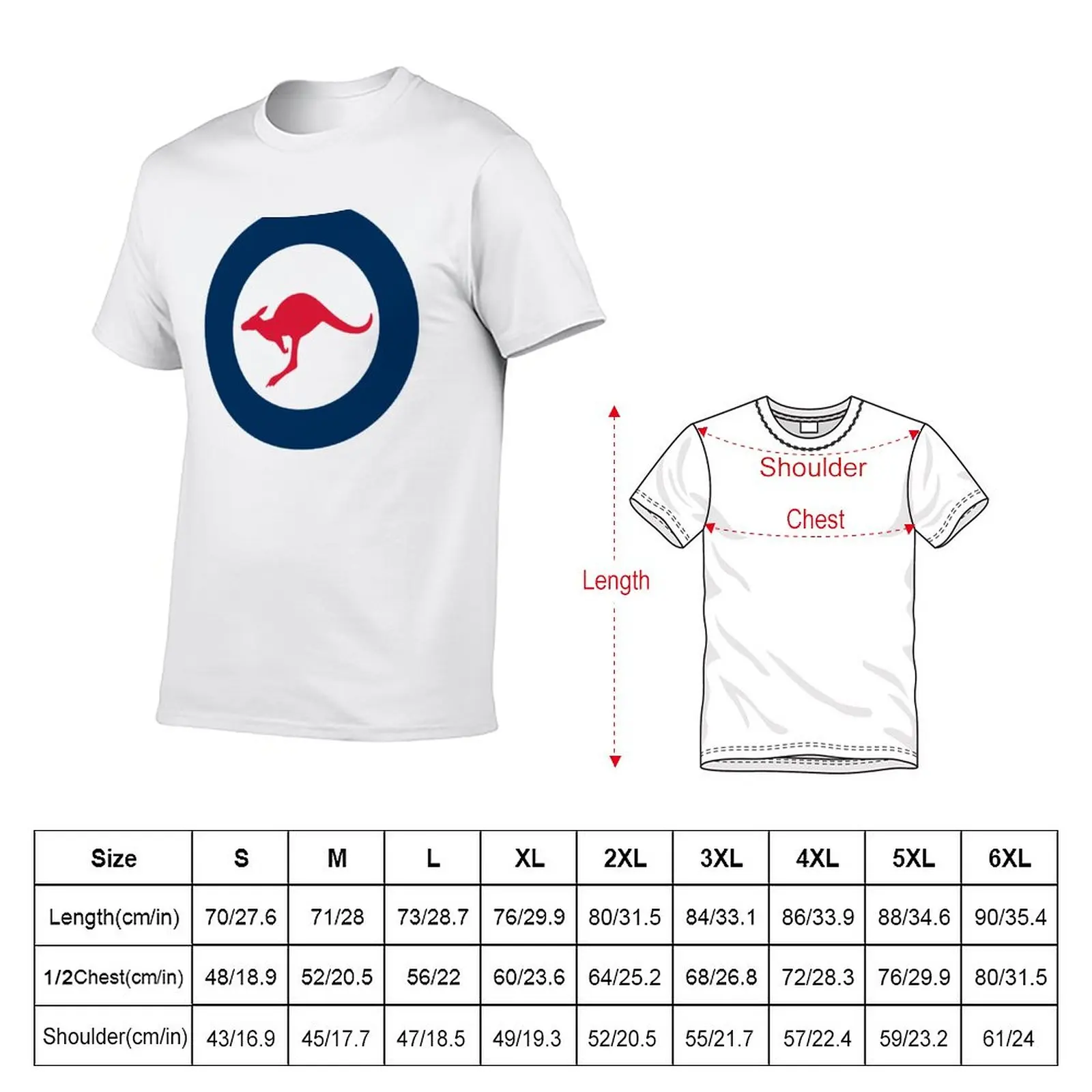 New RAAF ROYAL AUSTRALIA AIR FORCE ROUNDEL RONDEL KANGAROO T-Shirt graphics t shirt summer tops graphic t shirt mens clothing