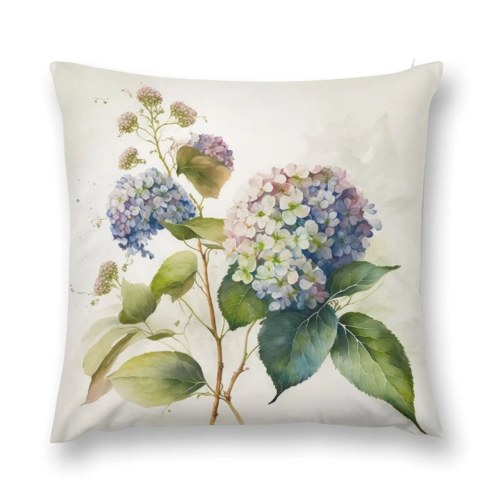 

Hydrangea Flowers Throw Pillow Covers For Sofas Decorative Cushion pillow