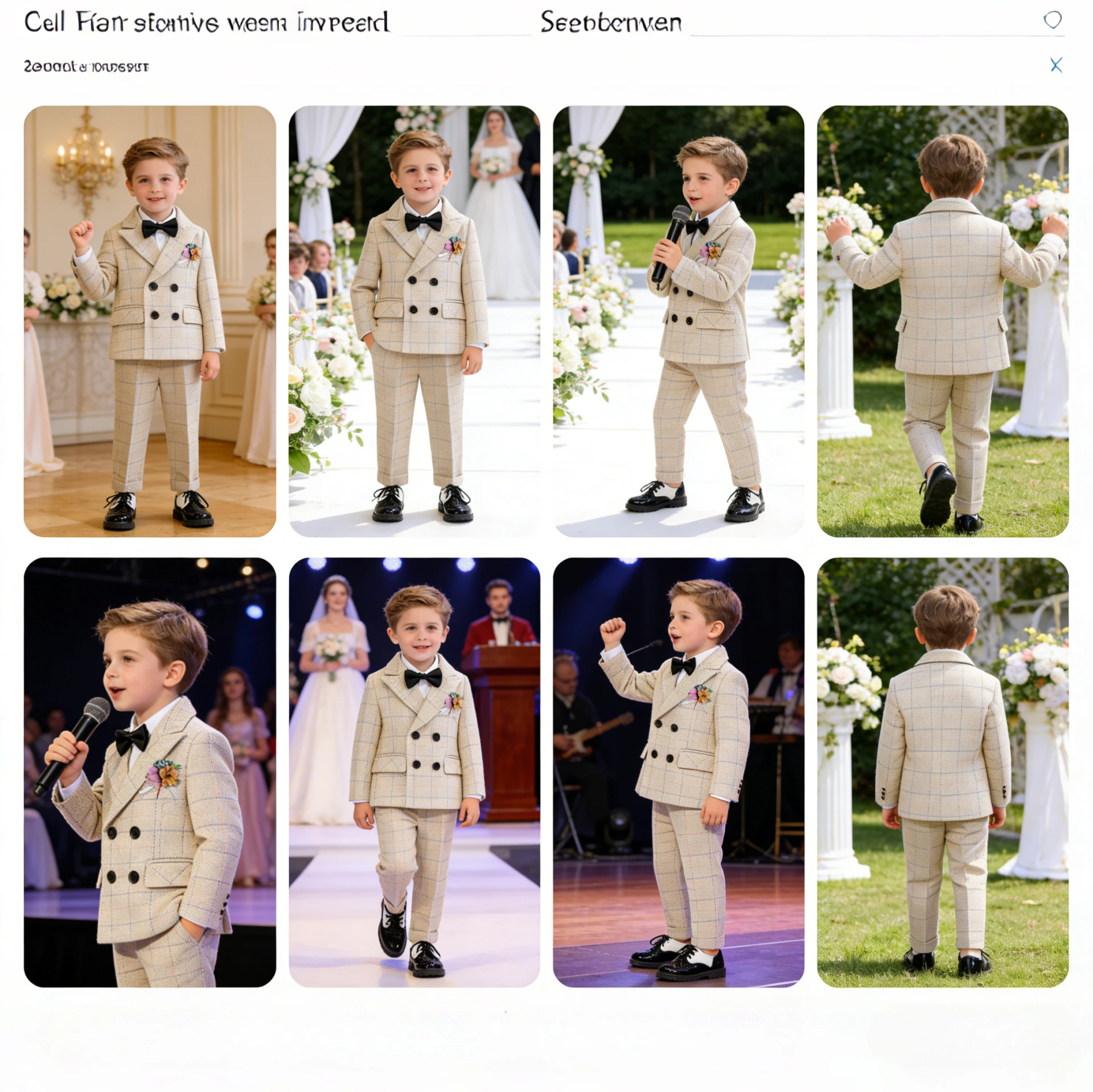 Boys Suit for Weddings Autumn Gentleman Plaid Birthday Blazer Set 2 To 12 Y Kids School Uniform Host Chorus Performance Costumes