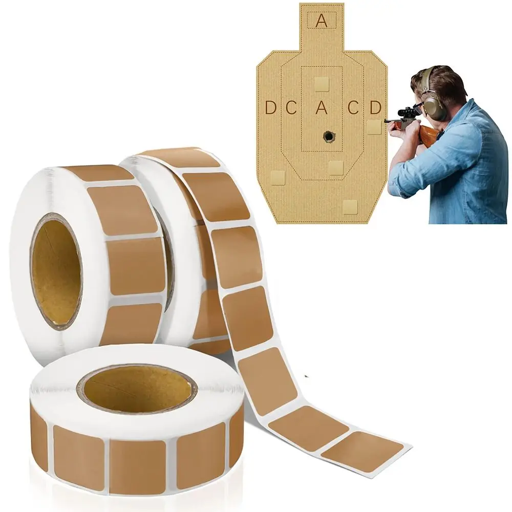 Self-Adhesive Square Target Pasters for Long&Short Range Shooting Range Targets Target Stickers Shooting Labels Outdoor