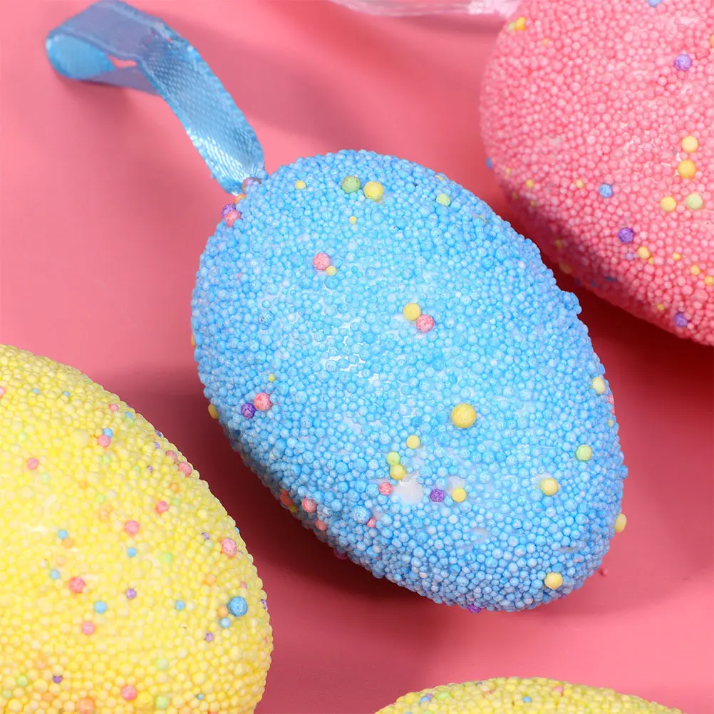 

Набор из 10 пенопластовых пасхальных яиц: разноцветные подвесные украшения для творчества, креативные подвески для пасхальных вечеринок, подарков и домашнего декора