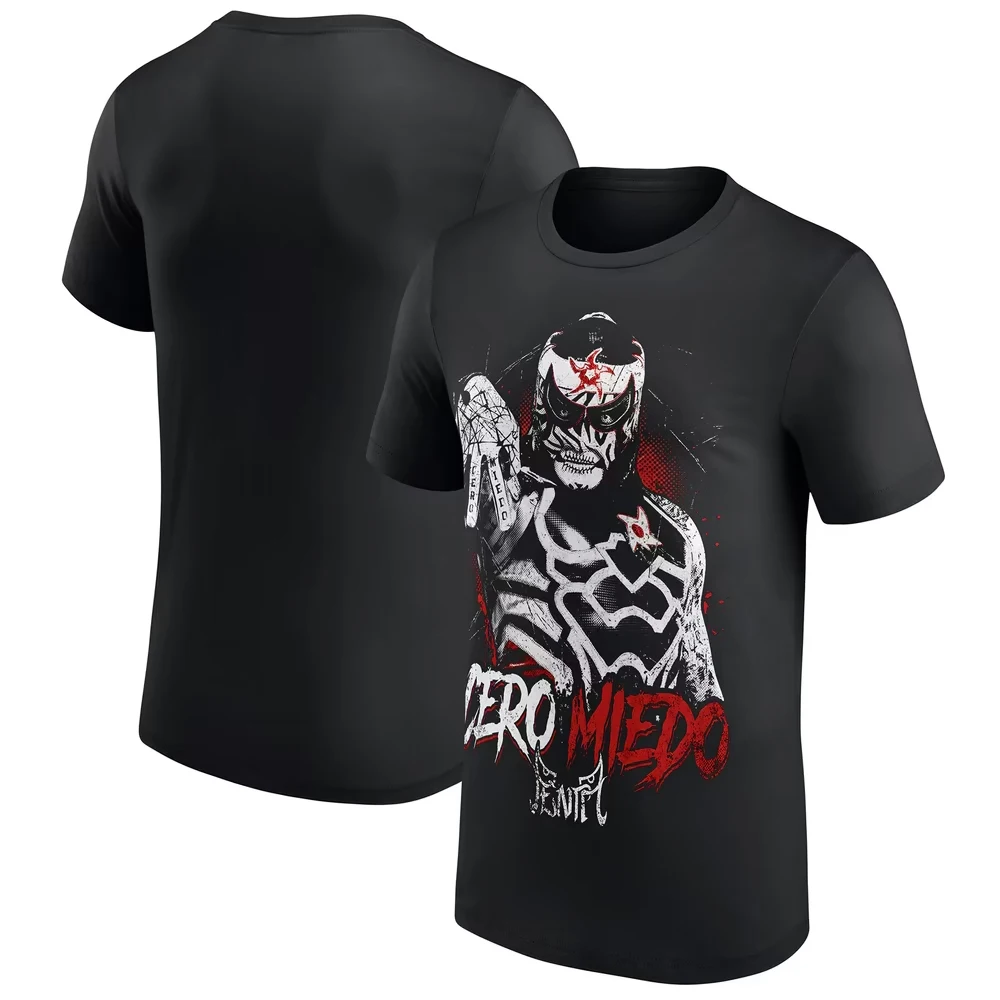 Men's Black Penta Hand Sign Photo T-Shirt 3D Printed Wrestling Quick Dry Short Sleeve Sports Casual Plus Size T-Shirts 2026