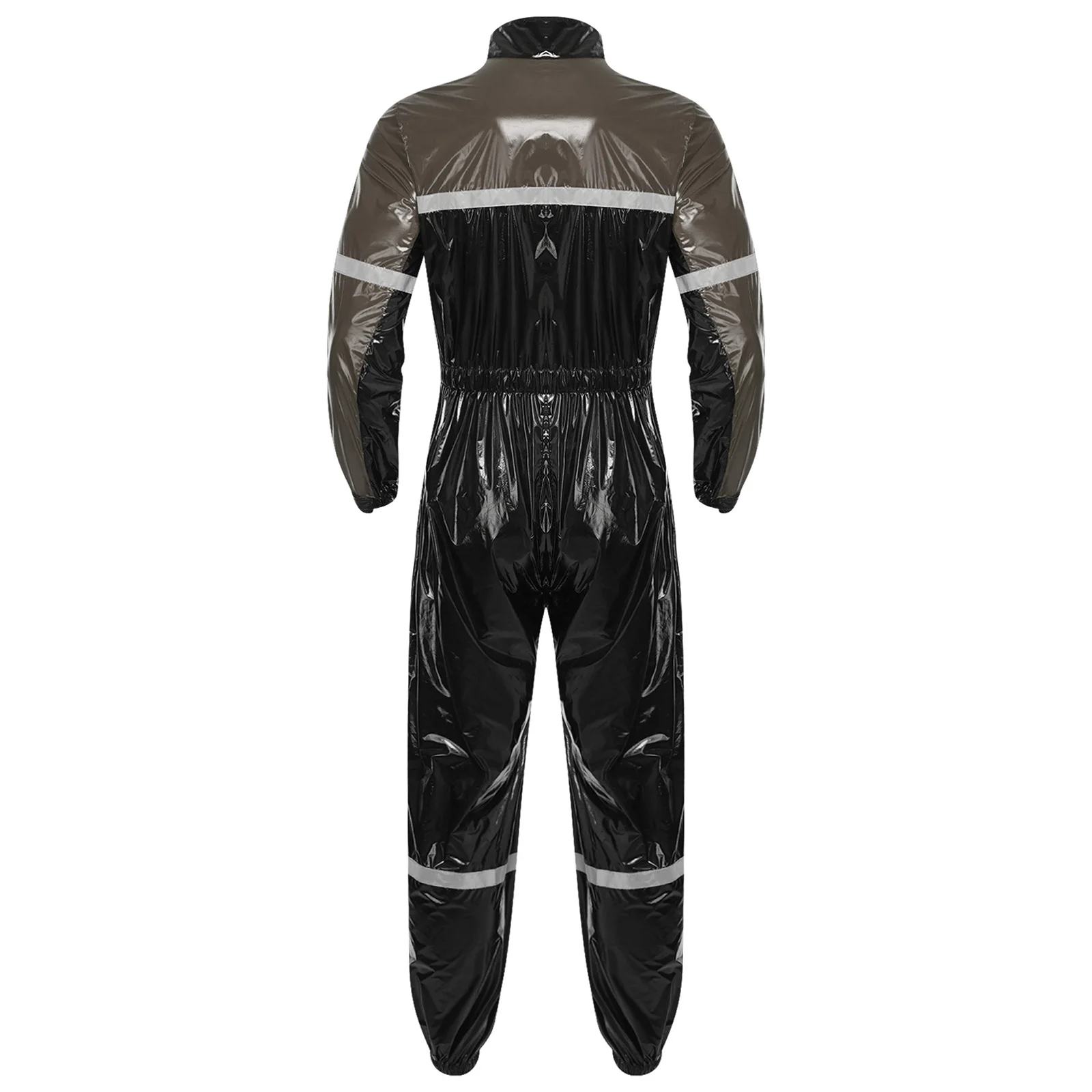 بدلة قفز عامة بحزام بسحاب أمامي للرجال، أزياء ورشة عمل شرائط عاكسة مقاومة للماء، ملابس عمل #4