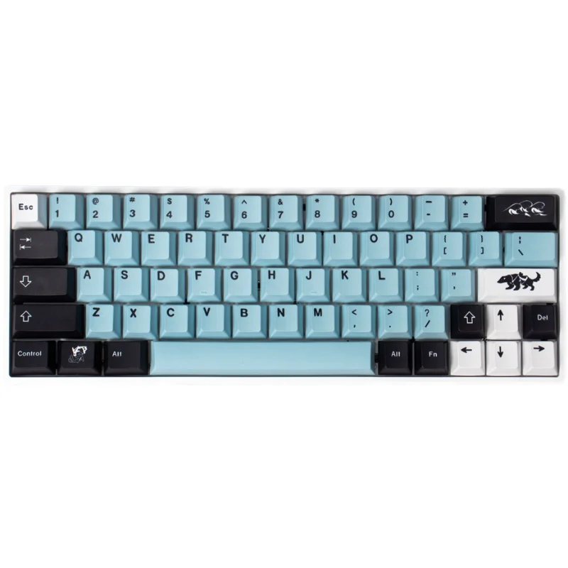 

GMK Mizu Water Key Cap Blue Original Factory Height Full Set PBT Thermal Sublimation Mechanical Keyboard Cap 64/87/980