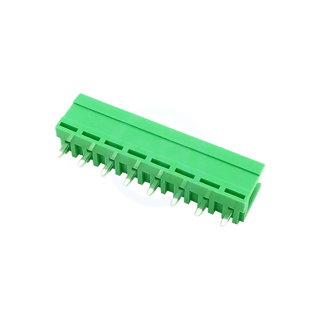 (10 pcs) HT508V-5.08mm Green Flat Pluggable PCB Terminal Block 508V - 5.08 Splice Connector 2-12P