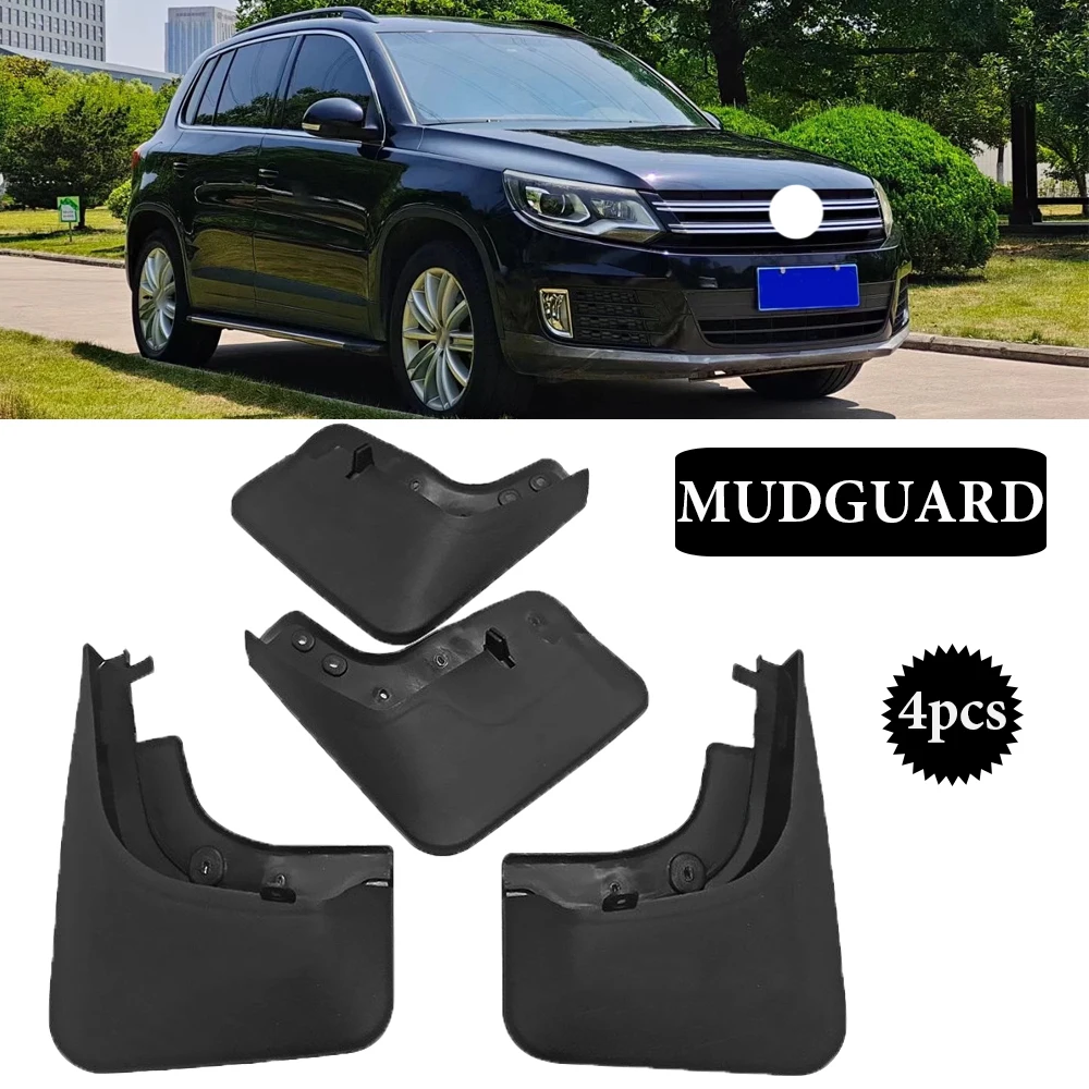 

4pcs Mud Flaps For Volkswagen VW Tiguan MK1 2007-2015 Mudguards Splash Guards Fender Mudflaps Car Accessories High quality