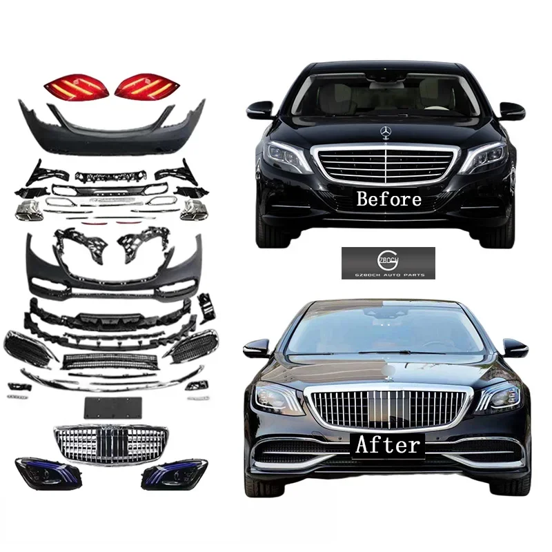 

Genuine Body kits For Benz W222 S class S430 S600 S550 S300 S650 upgrade Car bumper headlights taillights