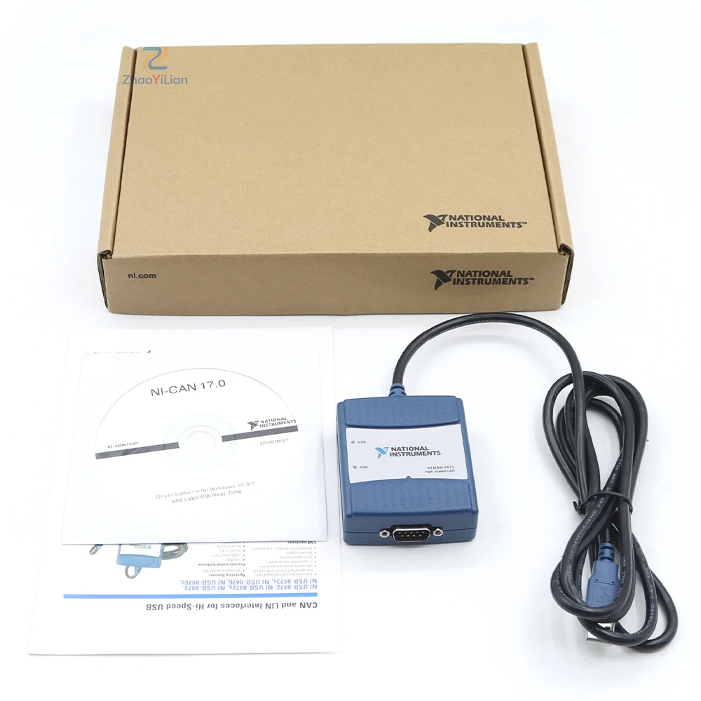 For NI USB 8473 779792-01 1 Port High Speed CAN Interface USB Bus Automotive ECU Debug Test Tool