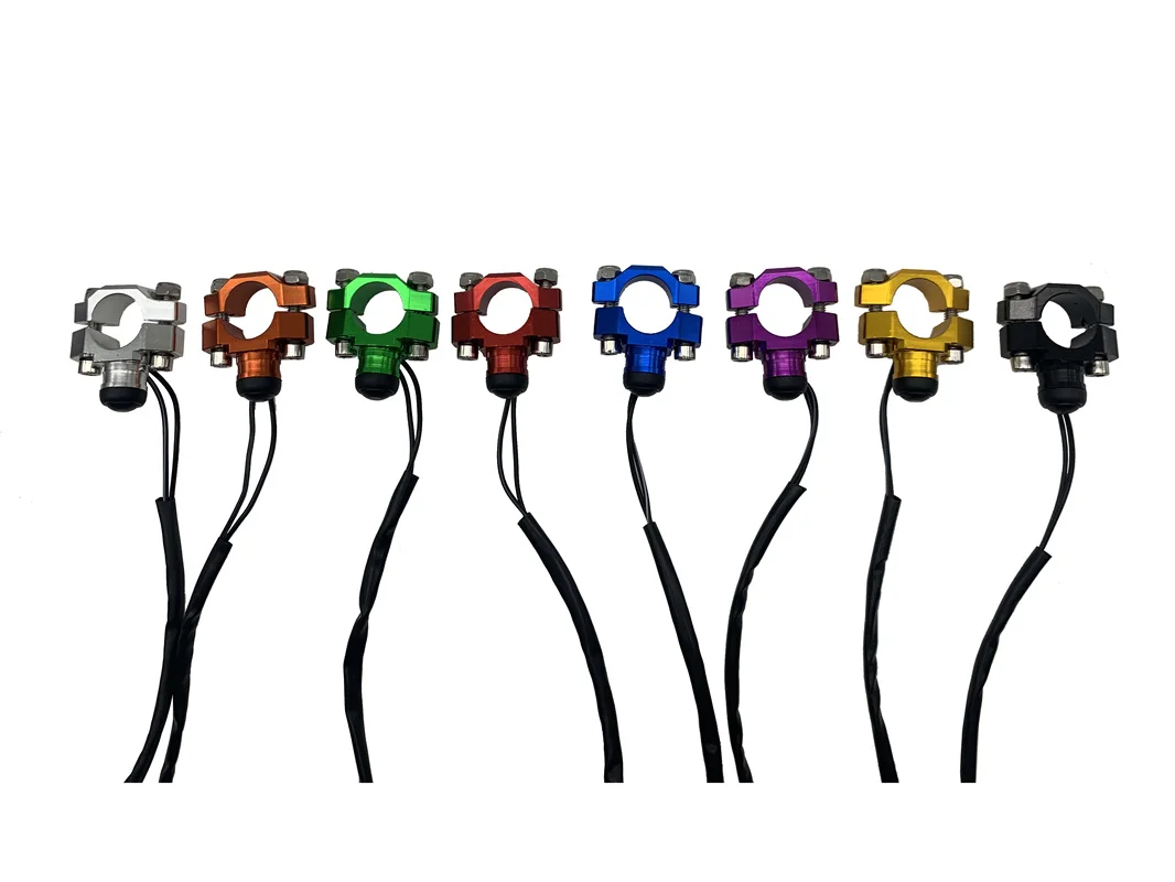 

CNC Universal Motorcycle Engine Stop Start Kill Switch Momentary Push Button Switch For Yamaha Kawasaki KTM Honda CRF250 CRF450