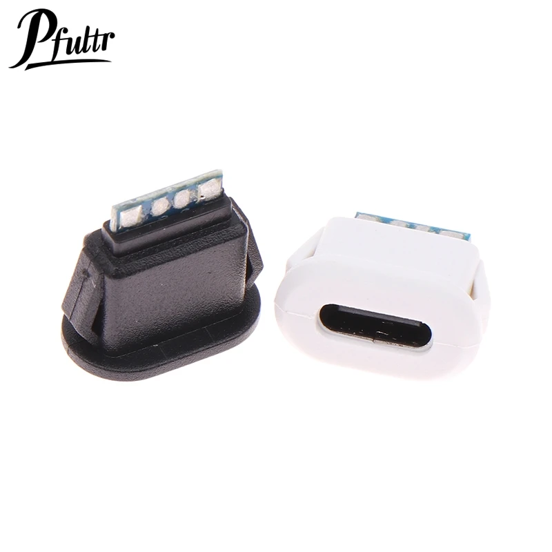 1Pcs TYPE-C 5Pin Waterproof Connector Direct Compression Female Base Socket Charging Interface Tail Plug Interface