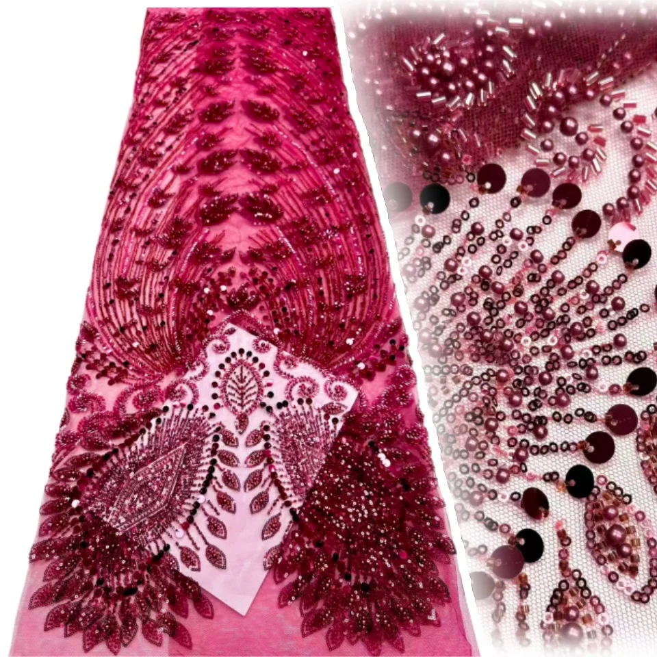 

Золотая нигерийская тюлевая кружевная африканская кружевная ткань с бусинами и блестками, 2022, высококачественная нигерийская сетчатая кружевная ткань для платья SZ1790