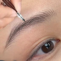 Lápiz líquido para cejas ultrafino de 0,01mm, resistente al agua, Color Natural, sombra de contorno, gusano de seda, delineador de ojos, lápiz de maquillaje de ojos