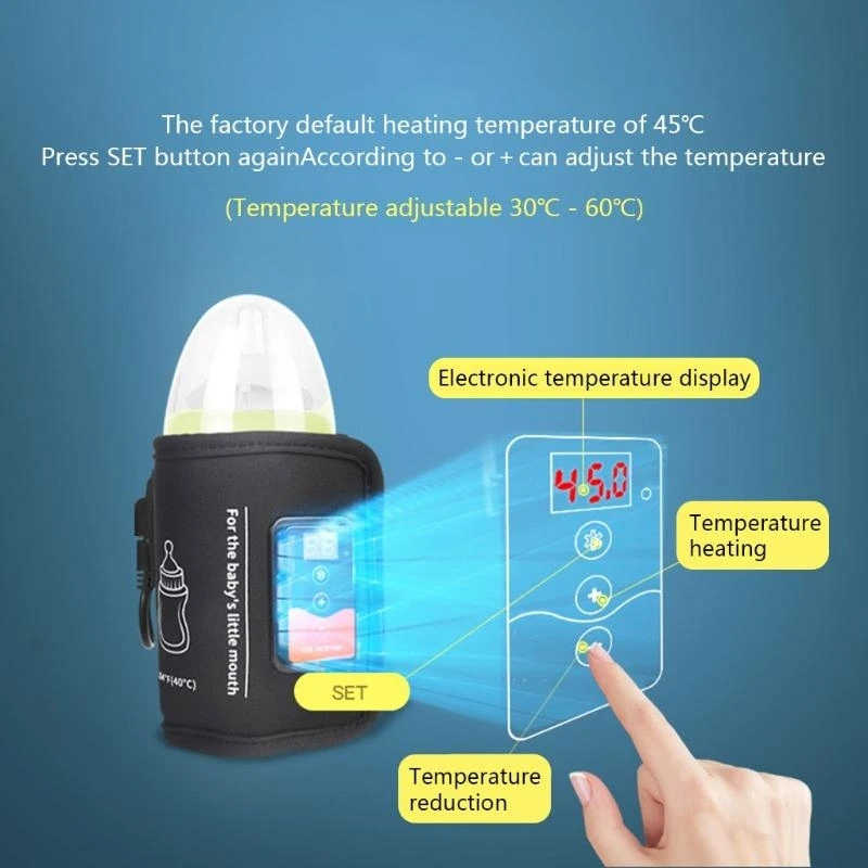 J15U Travel Bottle Warmer Baby Bottle USB Baby Portable Bottle Warm Heater Travel Cup