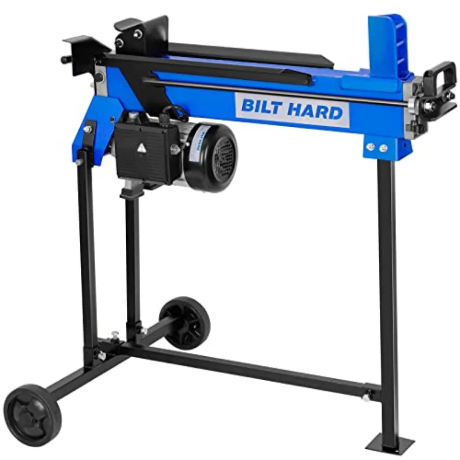 BILT HARD 6.5 Ton Electric Log Splitter with Stand - 15 Amp Motor Wood Splitter with Hydraulic Ram, Electric Firewood Splitting