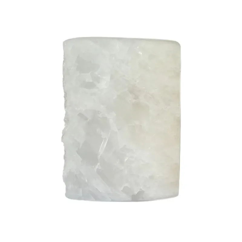 FOR  Natural Cube Shaped White Crystal Jade Glacier Diffusing Fragrance Stone